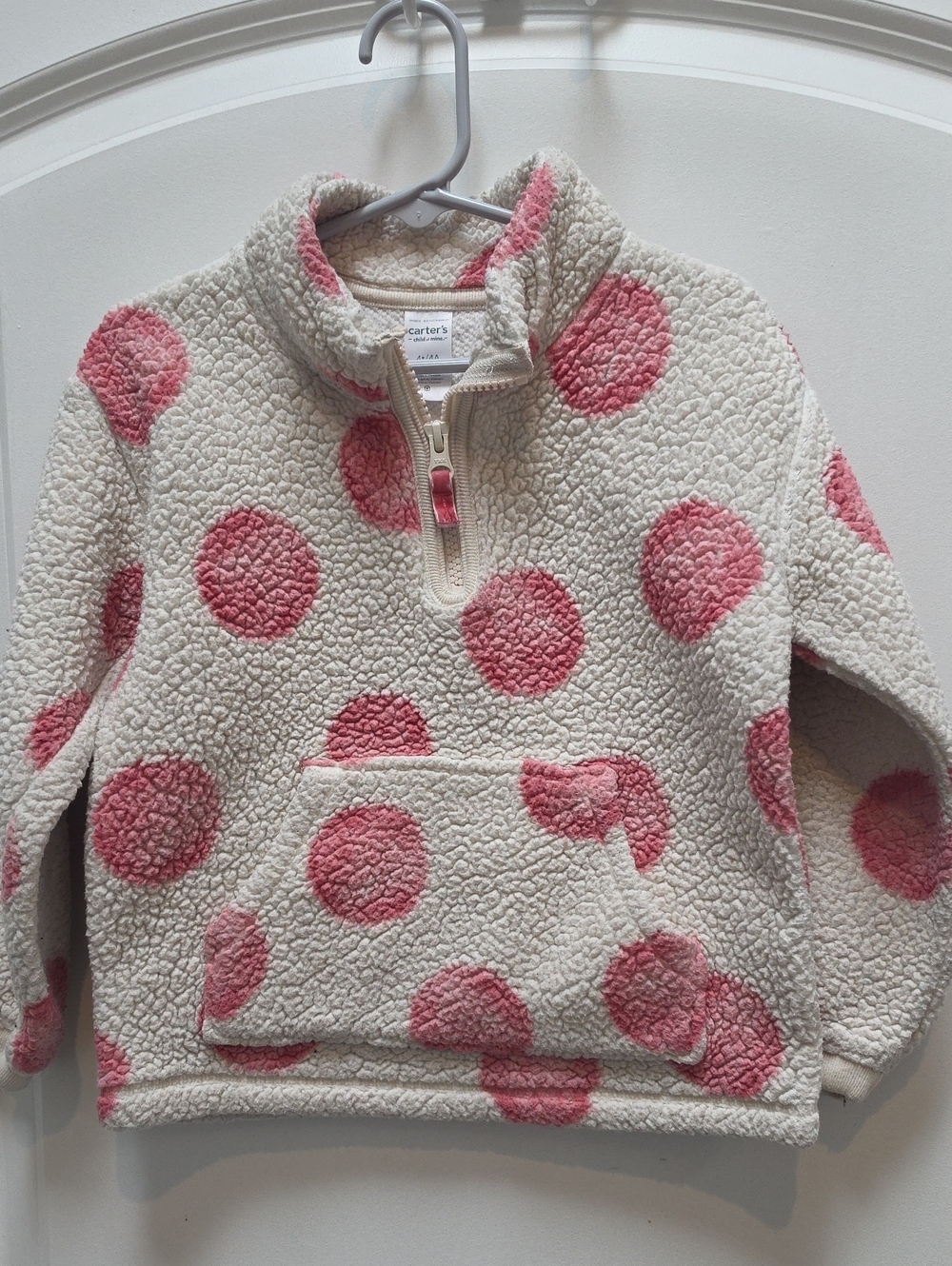 carter's Girls Polka Dot Fleece Size 4T/4A